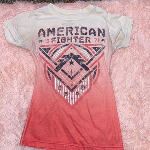 Shirt has been worn few times. Minor dark areas around armpit.